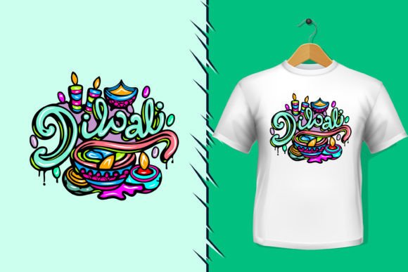 Diwali Graphics for Bold T-Shirt Designs