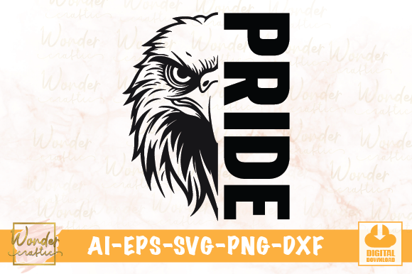 Eagle Pride: A Bold Graphic for Diverse Illustrations