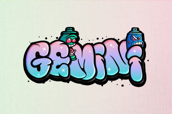 Gemini Graphics: Bold Typography for T-Shirt Designs