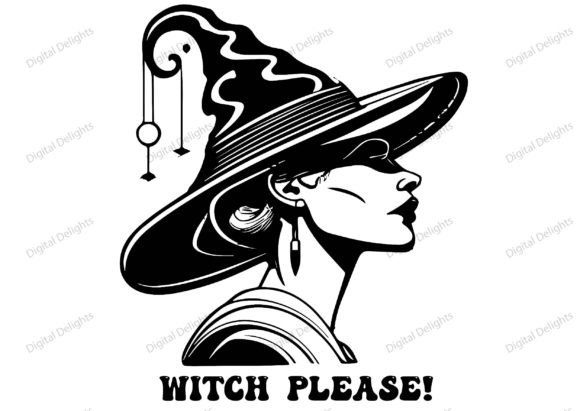 Halloween Witch Please PNG: A Versatile Graphics Illustration