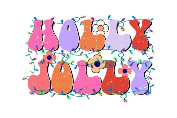 Holly Jolly Retro Groovy Christmas: A Must for T-Shirt Designs