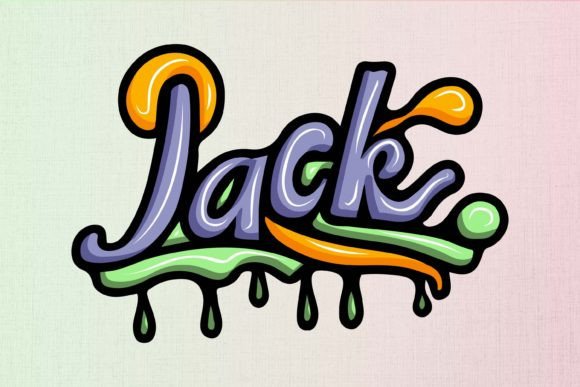 Jack: Bold Graffiti Graphics for T-Shirt Designs