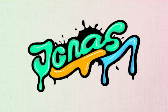 Jonas: Bold Graffiti Graphics for T-Shirt Designs