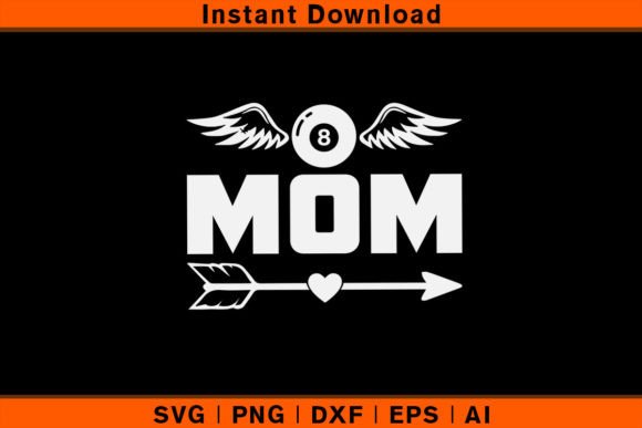 Mom Billiards Graphics: A Versatile T-Shirt Design Asset