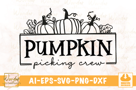 Pumpkin Picking Crew: A Versatile Graphics and Illustrations Asset