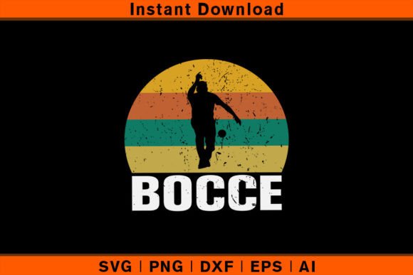 Vintage Retro Bocce Ball: A Perfect Fit for T-Shirt Designs and Graphics