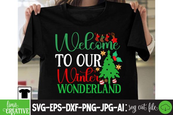 Welcomr to Our Winter Wonderland: Perfect for T-Shirt Designs and Graphics